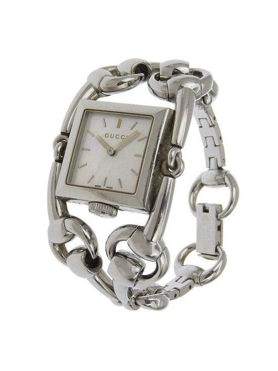 Gucci Signoria 116.3 Stainless Steel Quartz Analog Display White Shell main image 6
